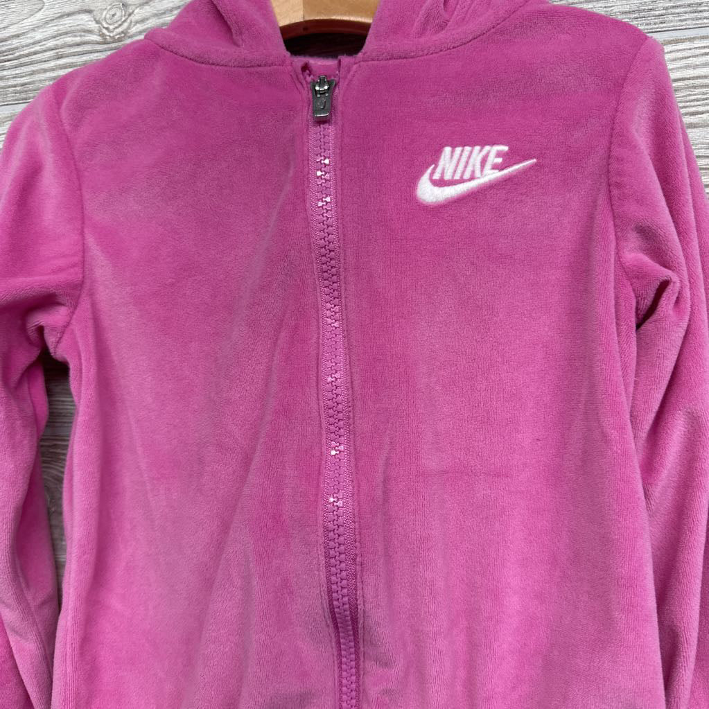 Velour Jacket Embroidered Logo 4t