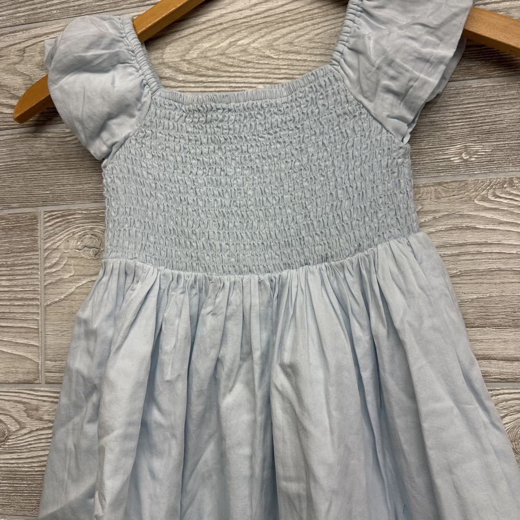 NEW Organic Sateen Cap Sleeve Smocked Dress 5