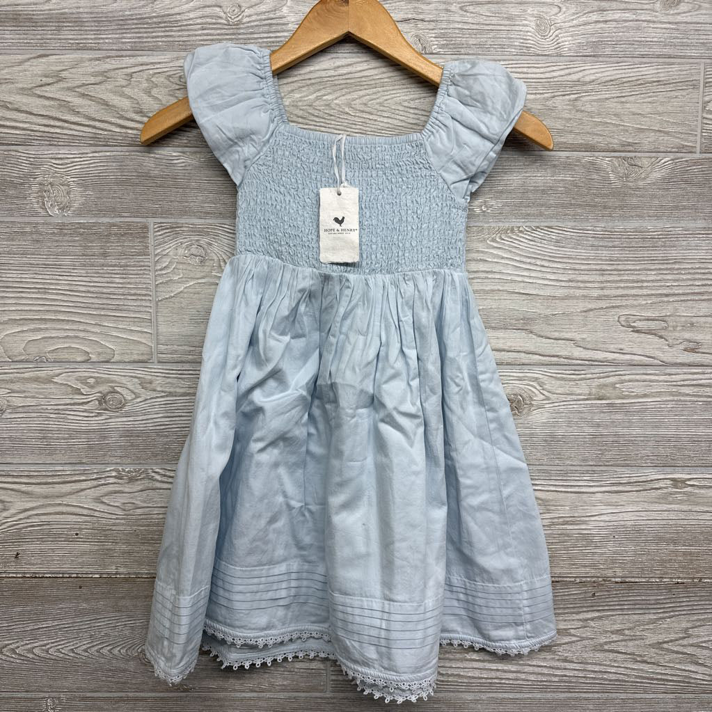 NEW Organic Sateen Cap Sleeve Smocked Dress 5