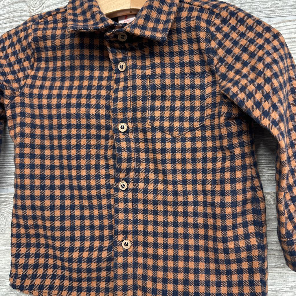 Gingham Button Up Shirt 6-9m