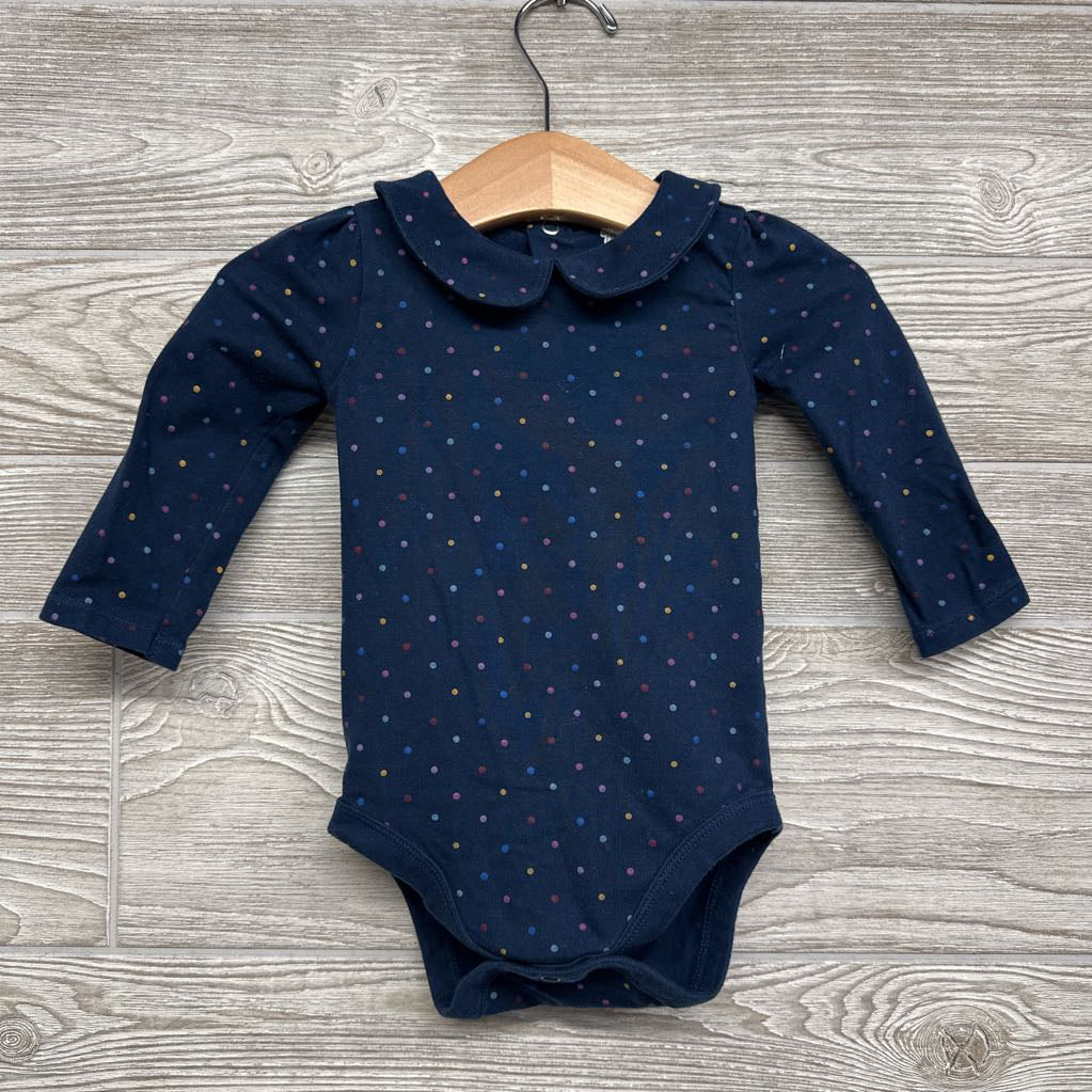 Bodysuit Scallop Neck Polka Dots 3-6M