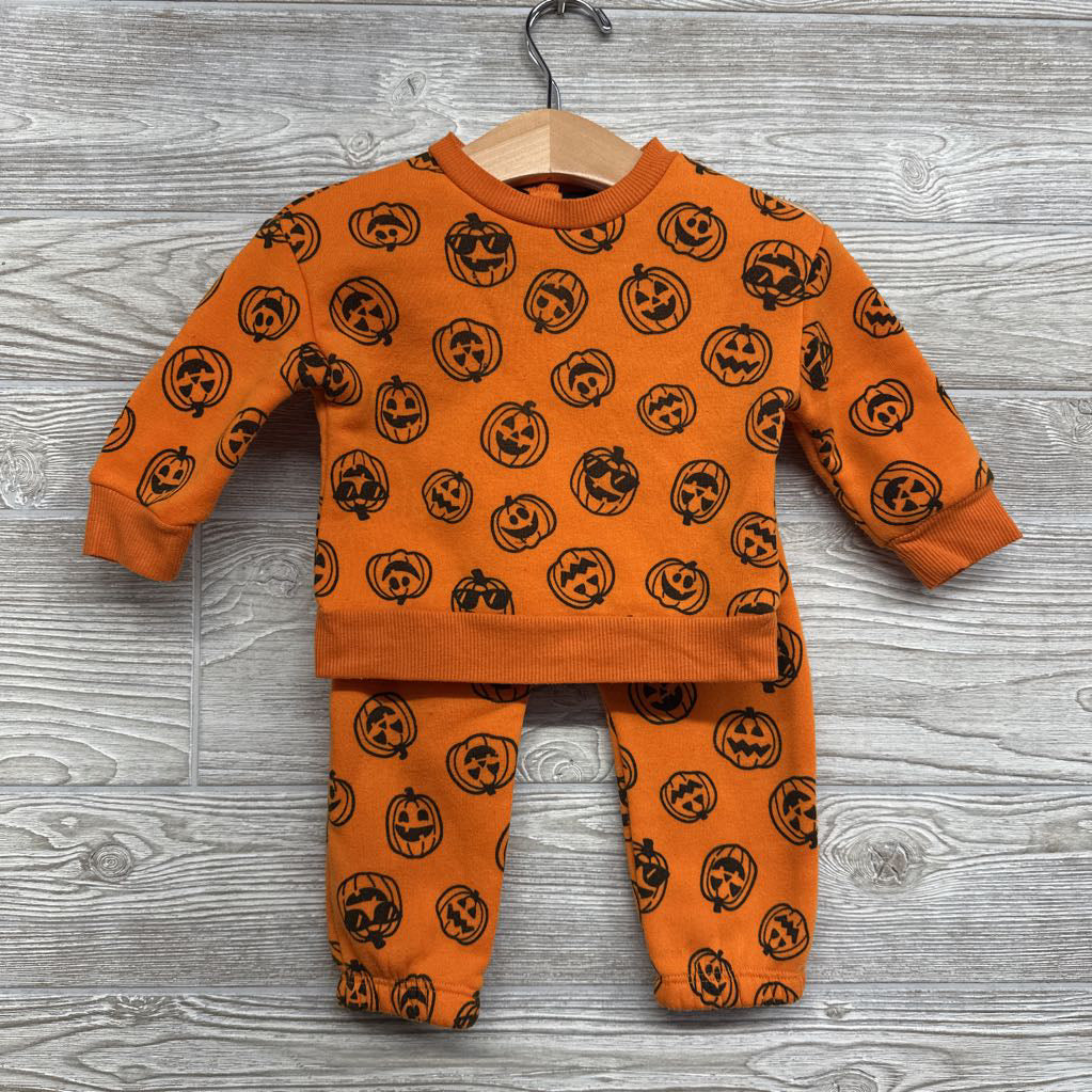 Crewneck & Jogger Sweatpants Pumpkins 6-9M