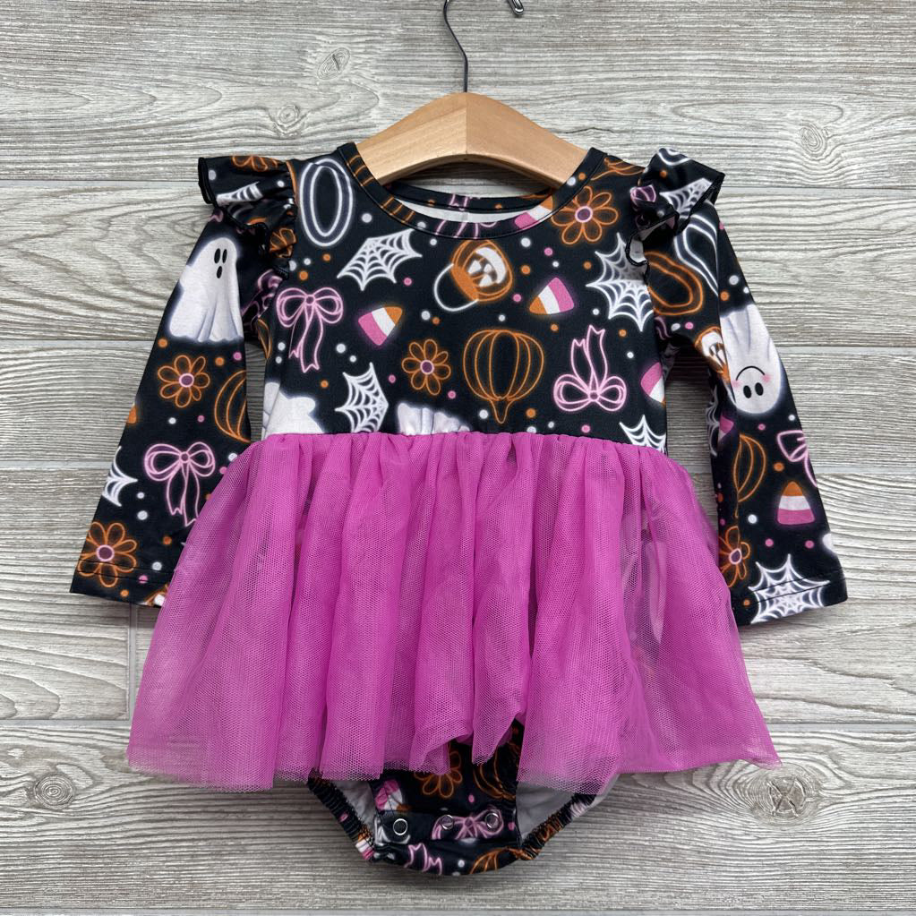 Tulle Dress Pumpkins, Spider Webs 12-18M