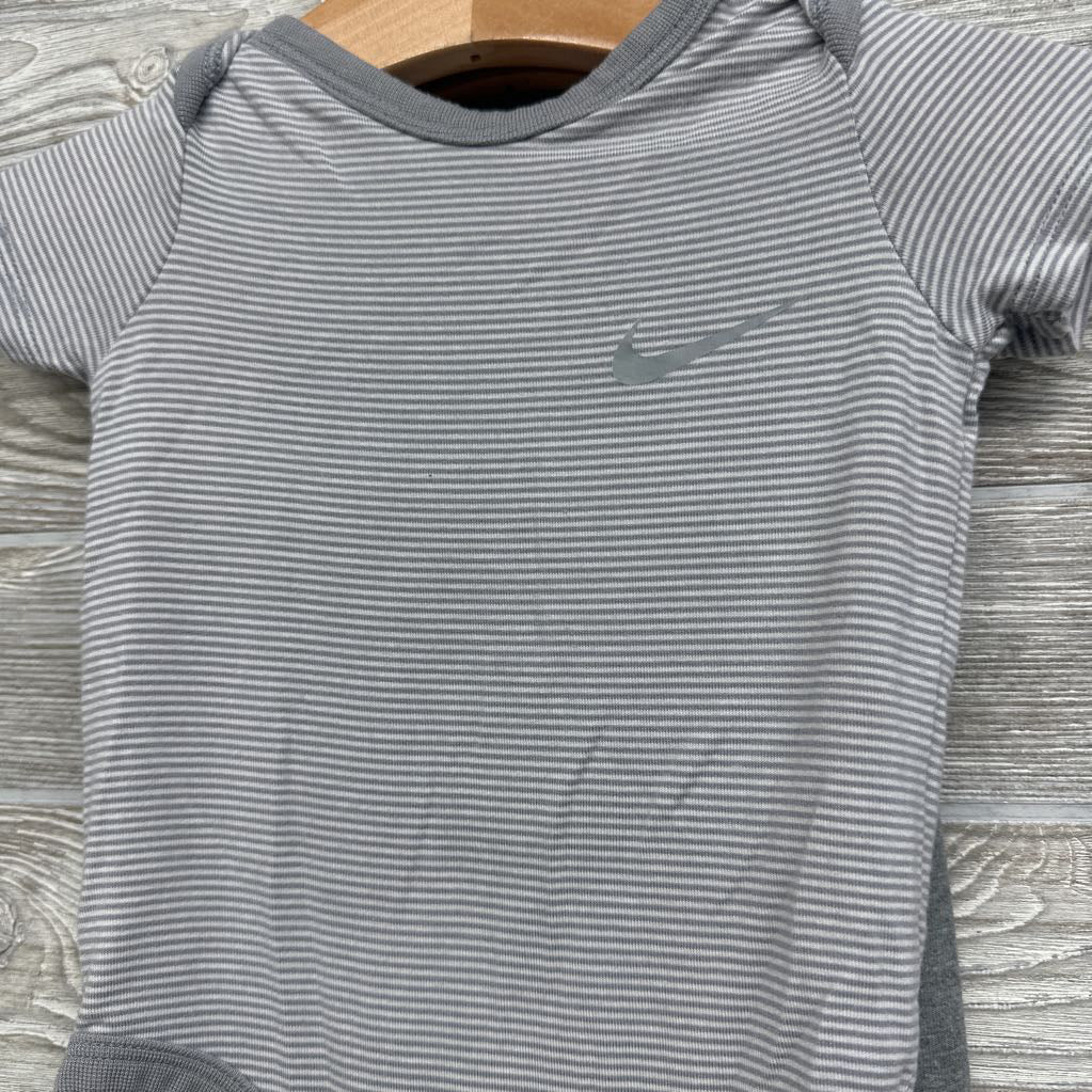 Striped Bamboo Bodysuit & French Terry Joggers 3M