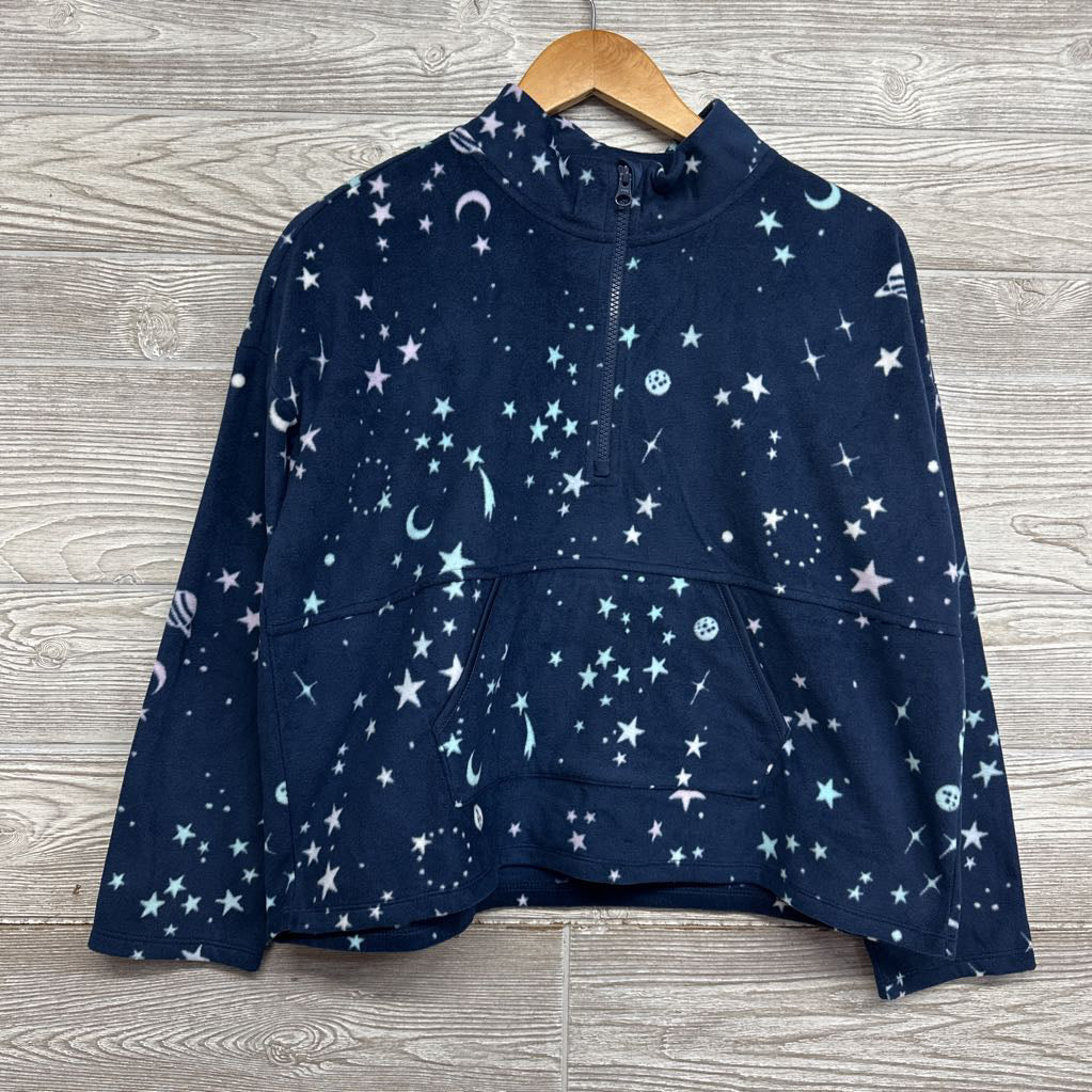 1/4 Zip Fleece Pullover Stars, Planets 14-16 Plus