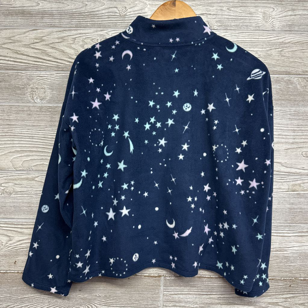 1/4 Zip Fleece Pullover Stars, Planets 14-16 Plus