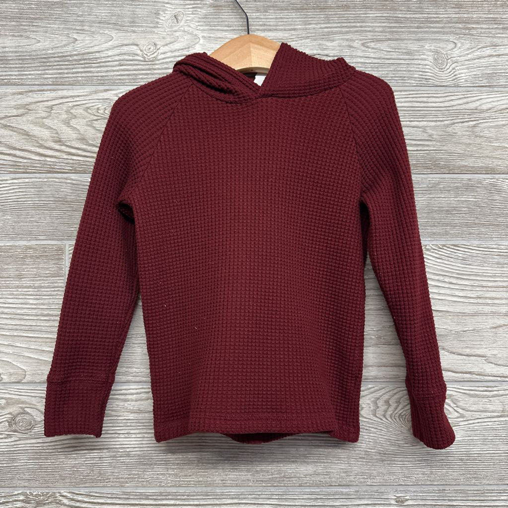 Waffle Knit Shirt W/ Hood 4t