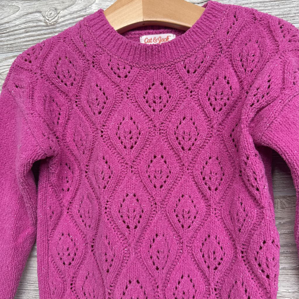 Pointelle Glitter Sweater 3t