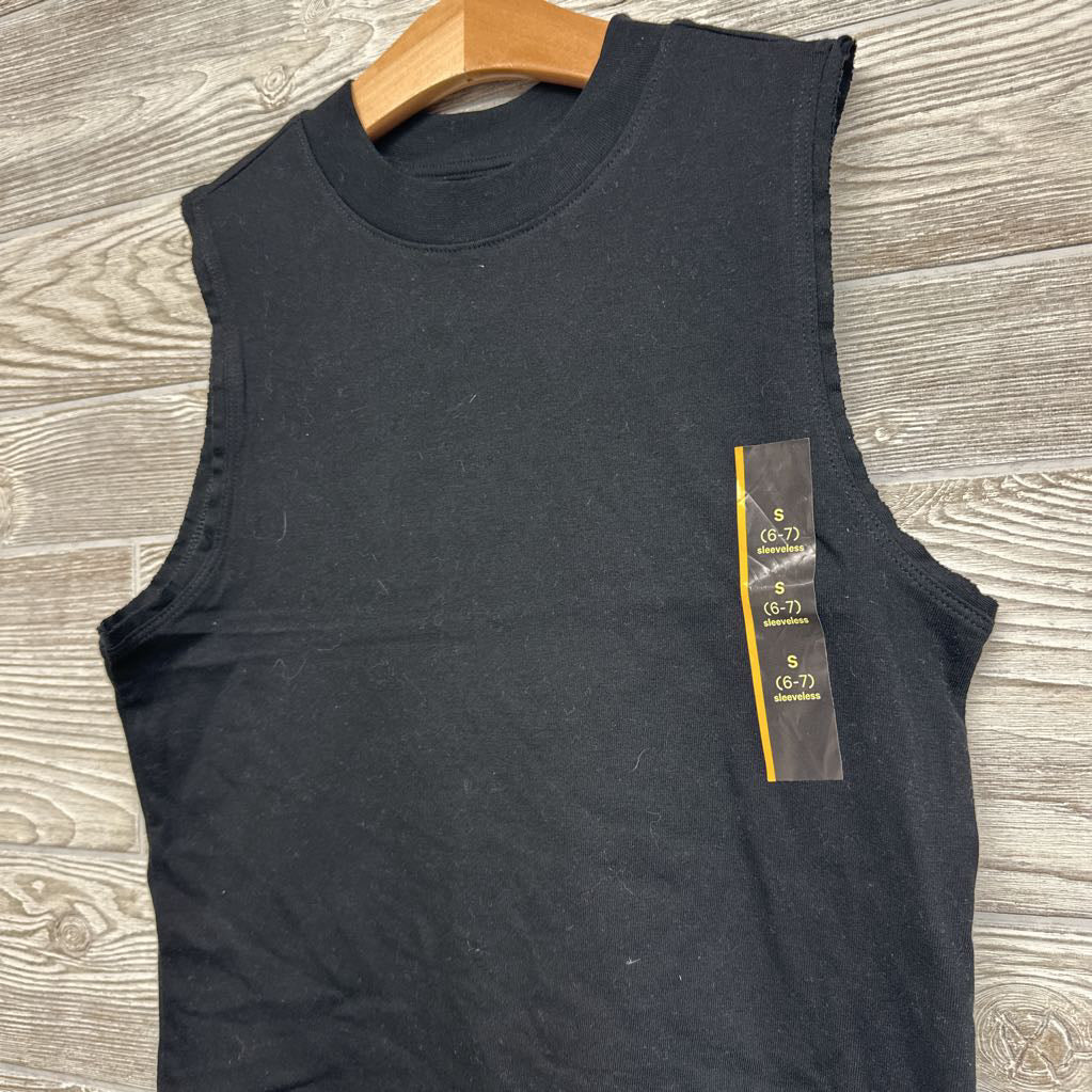 NEW Sleeveless Shirt Solid 6-7