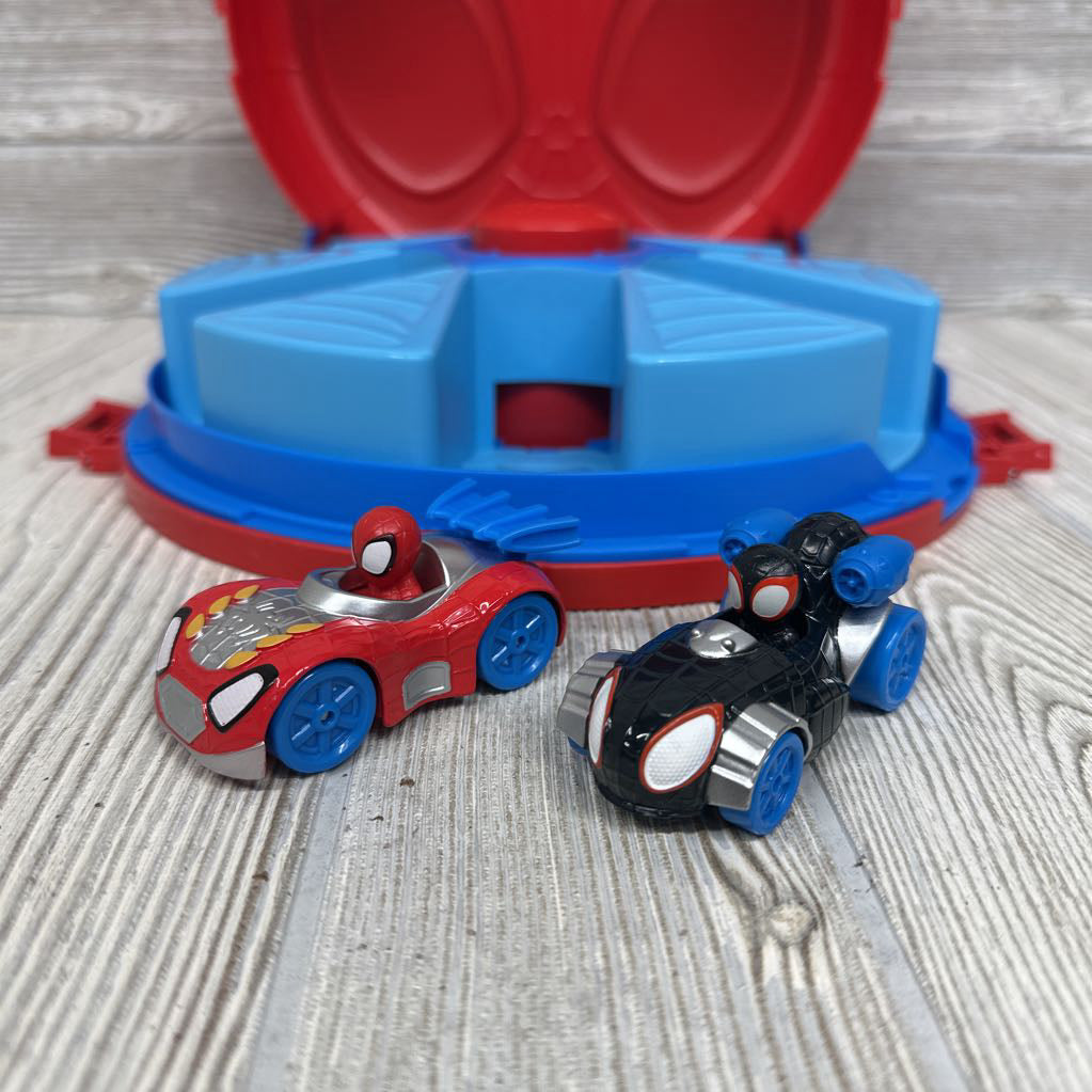 Carrying Case & Rotating Launcher W/ 2 Cars