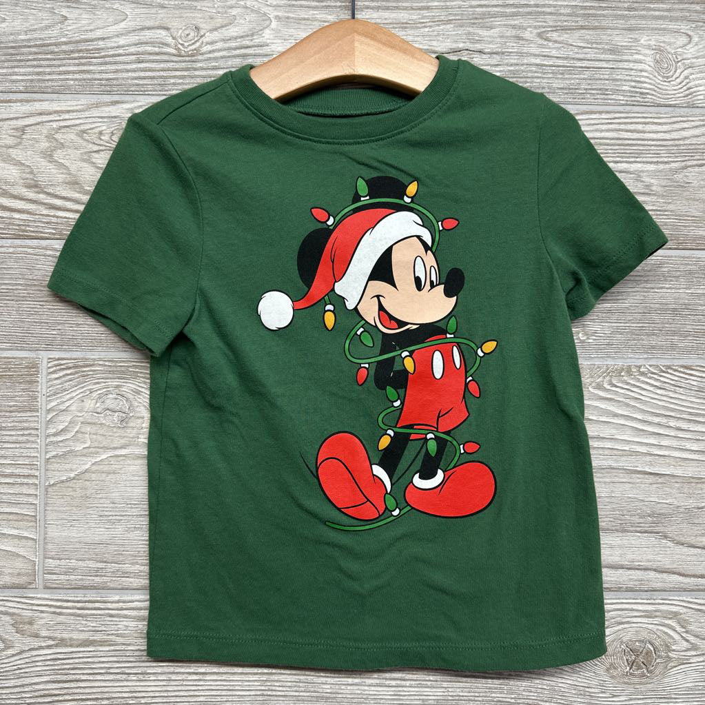 Shirt Mickey Mouse Santa Hat 4t