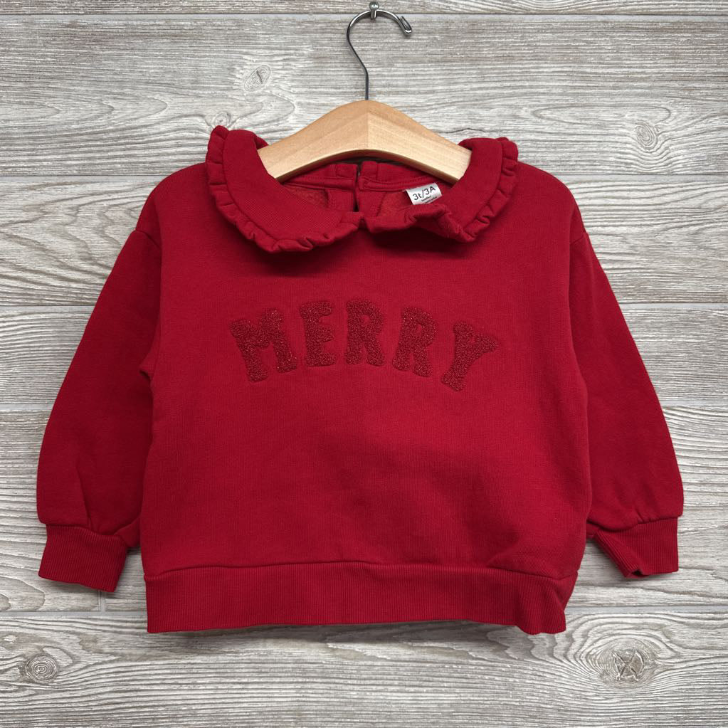 Sweatshirt W/ Collar Merry 3t