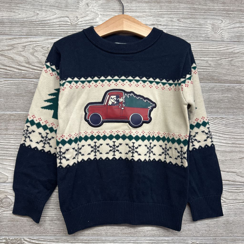 Sweater Mickey In Red Truck 5t
