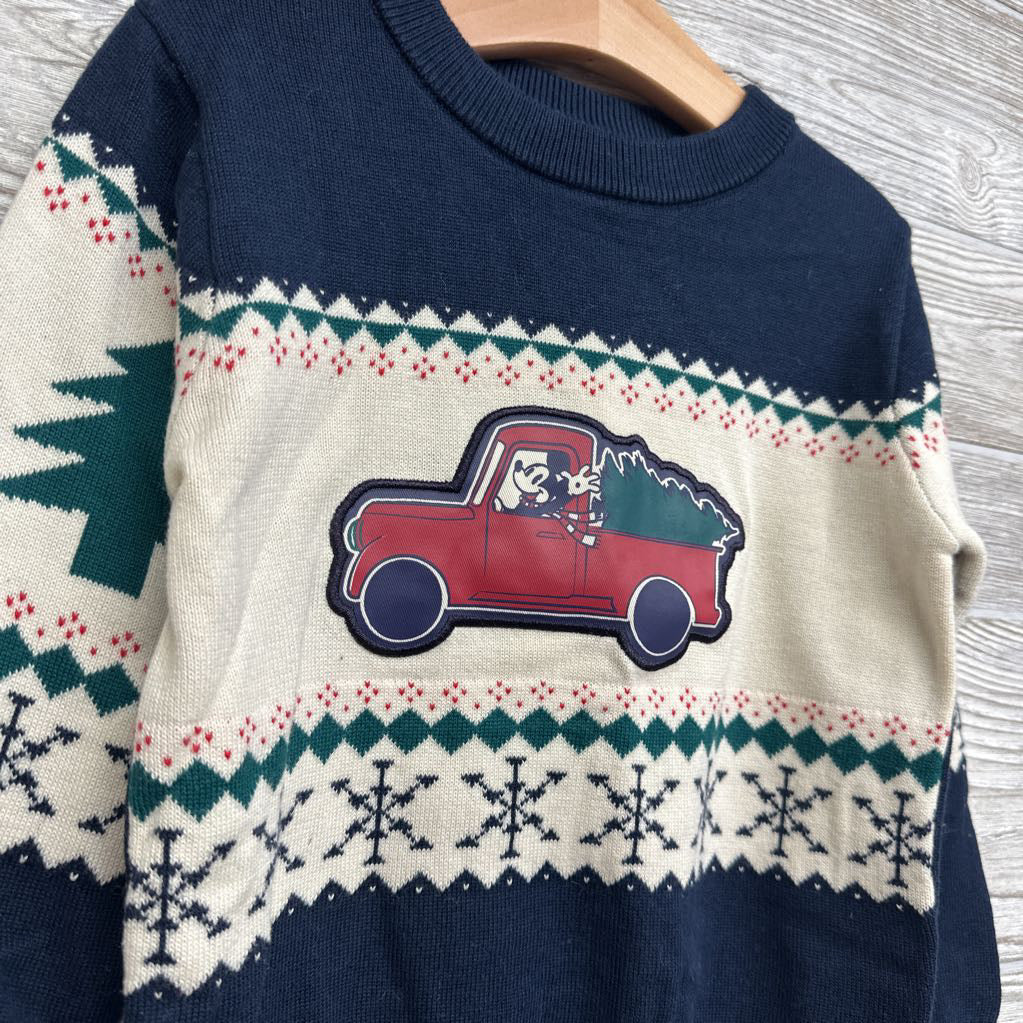 Sweater Mickey In Red Truck 5t