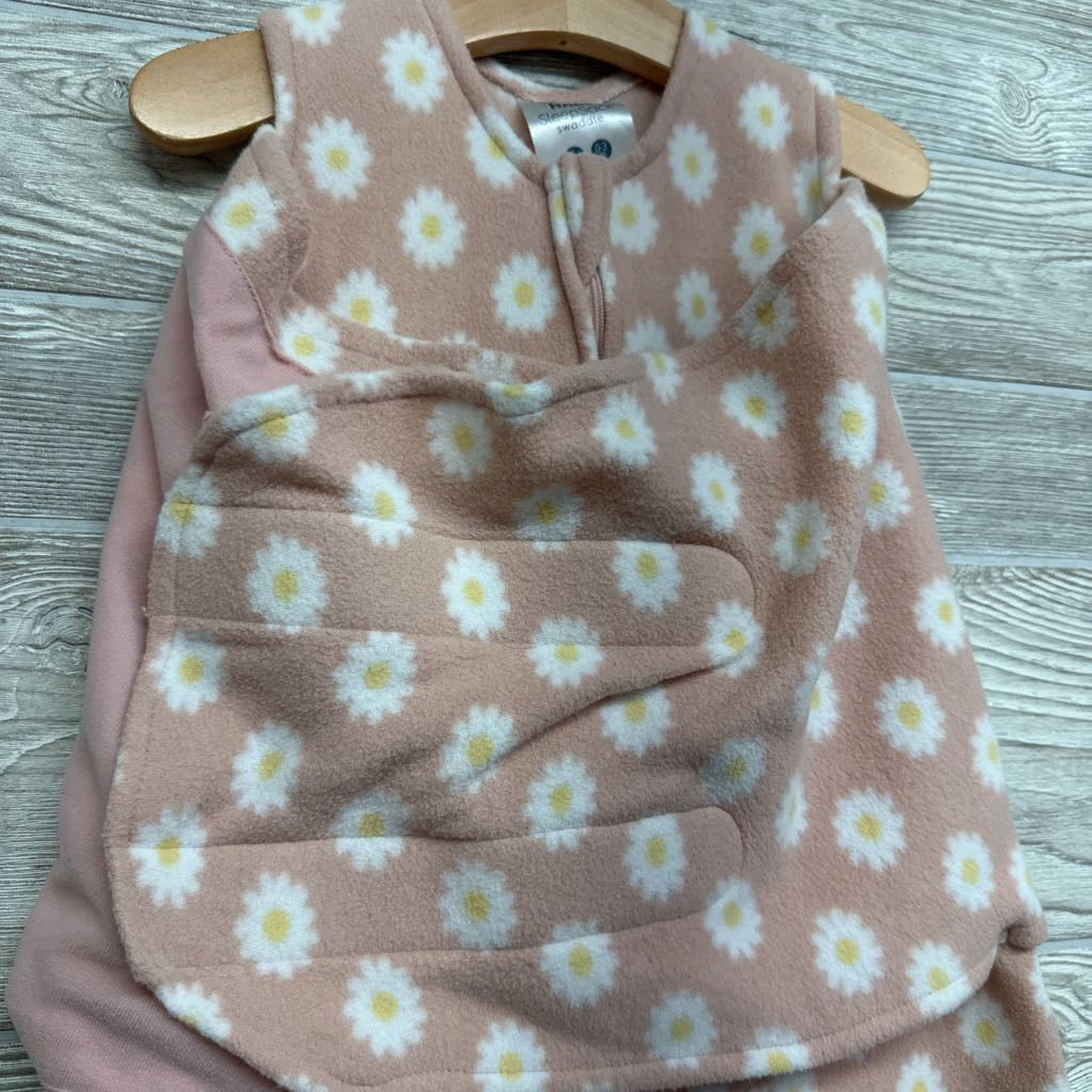 Fleece Sleepsack Swaddle Flowers 0-3M