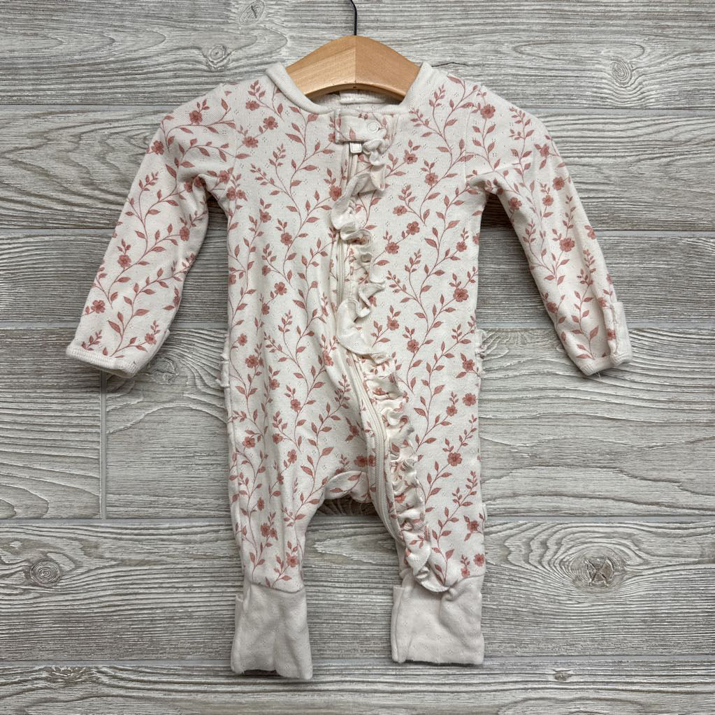 Pointelle Ruffle Outfit Leaves 3-6M