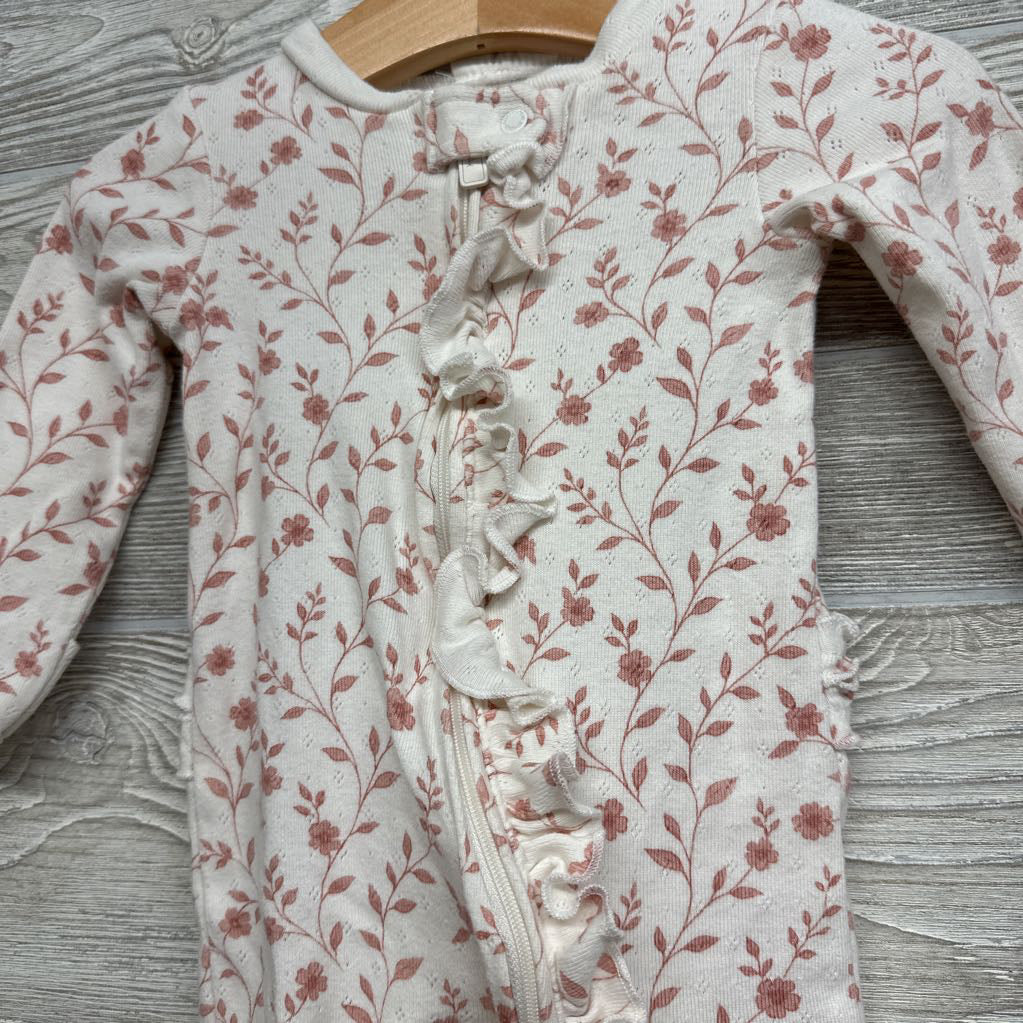 Pointelle Ruffle Outfit Leaves 3-6M
