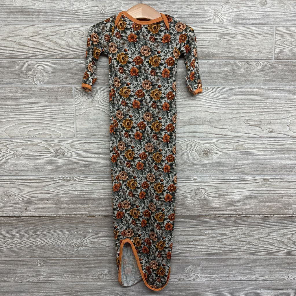 LS Viscose Gown Flowers NB