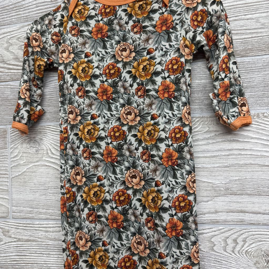 LS Viscose Gown Flowers NB