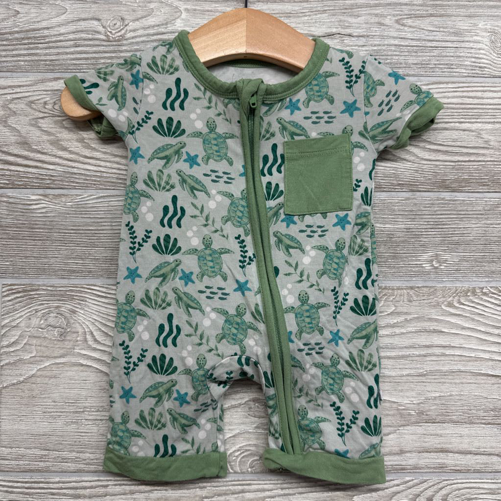 Bamboo Shorty Sleeper Turtles 0-3M