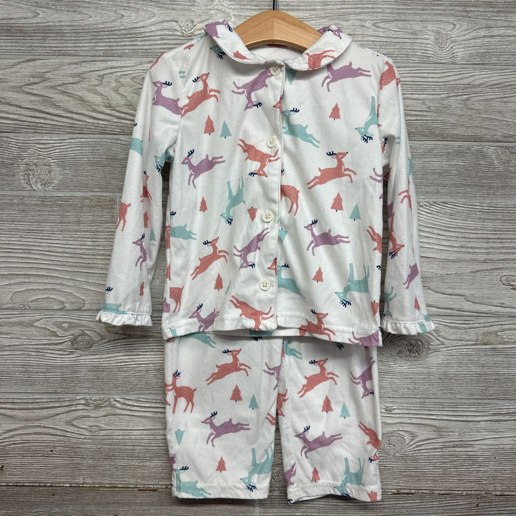 Fleece 2 Pc Pj Deer 3t