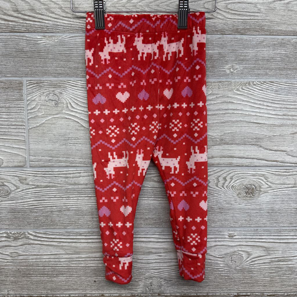NEW 2 Pc Plush Pj Hearts 2t