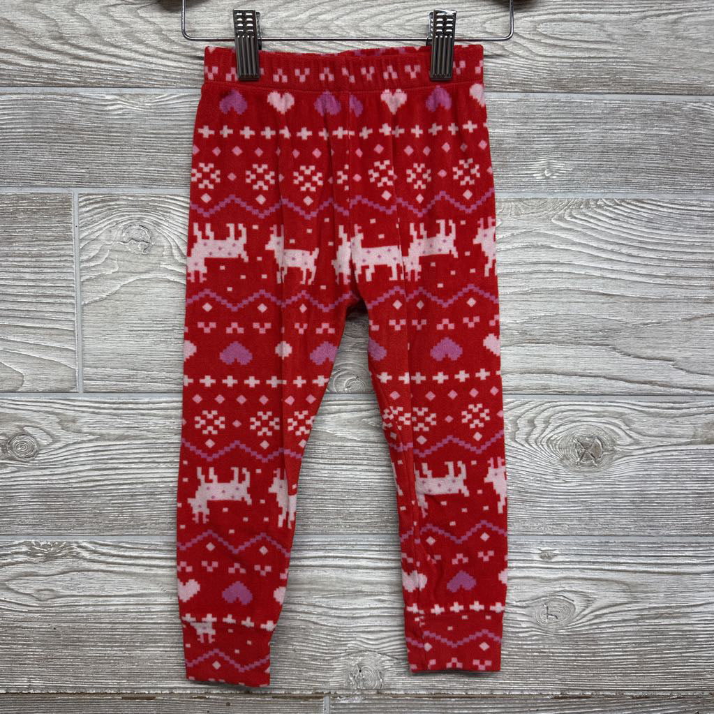 2 Pc Plush Pj Hearts 3t