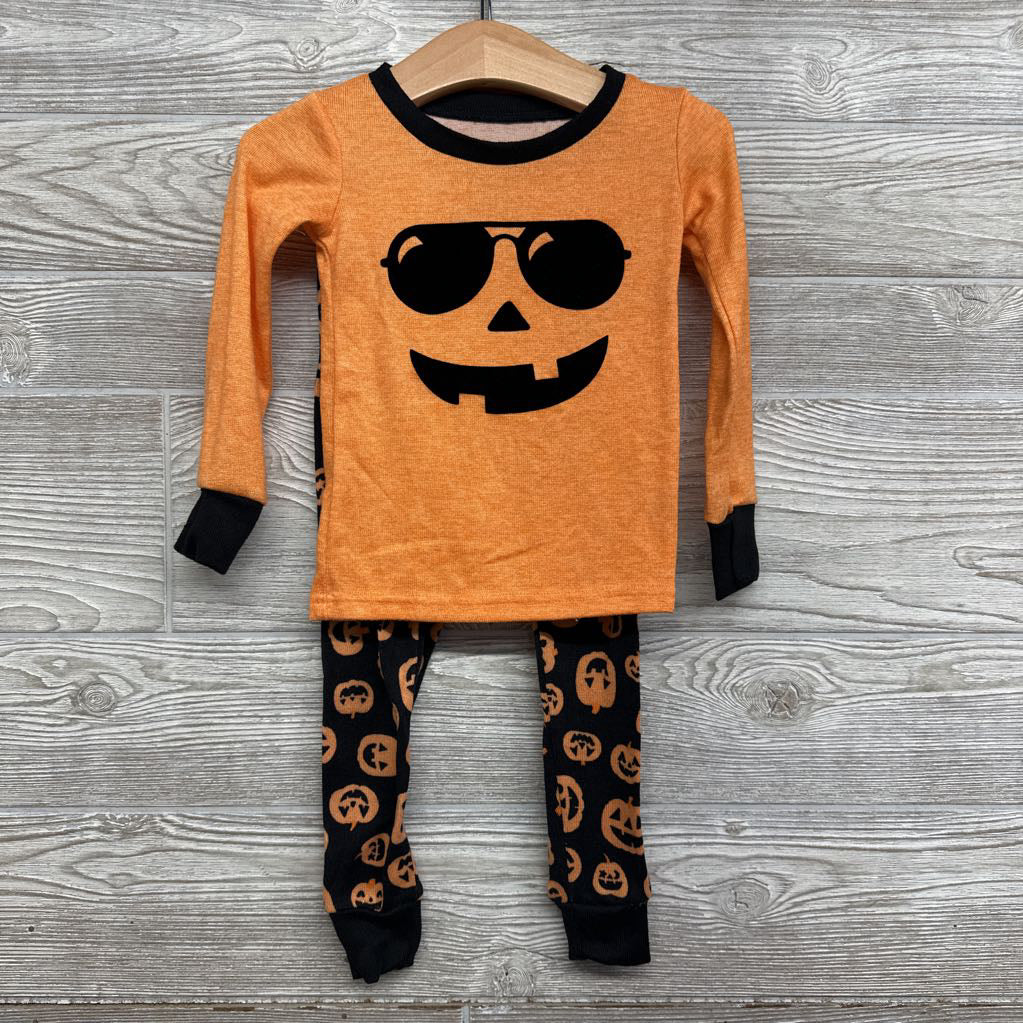 2 Pc Pj Pumpkin W/ Glasses 2t
