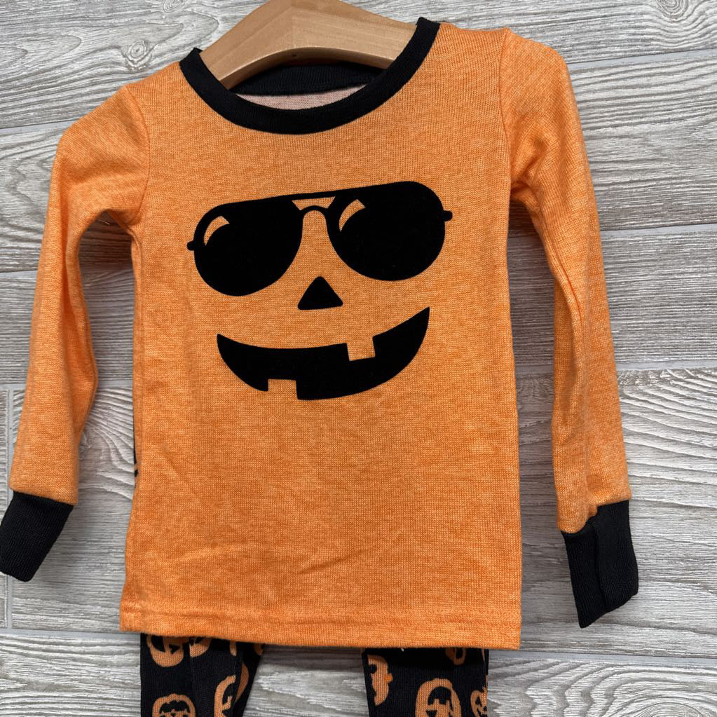 2 Pc Pj Pumpkin W/ Glasses 2t
