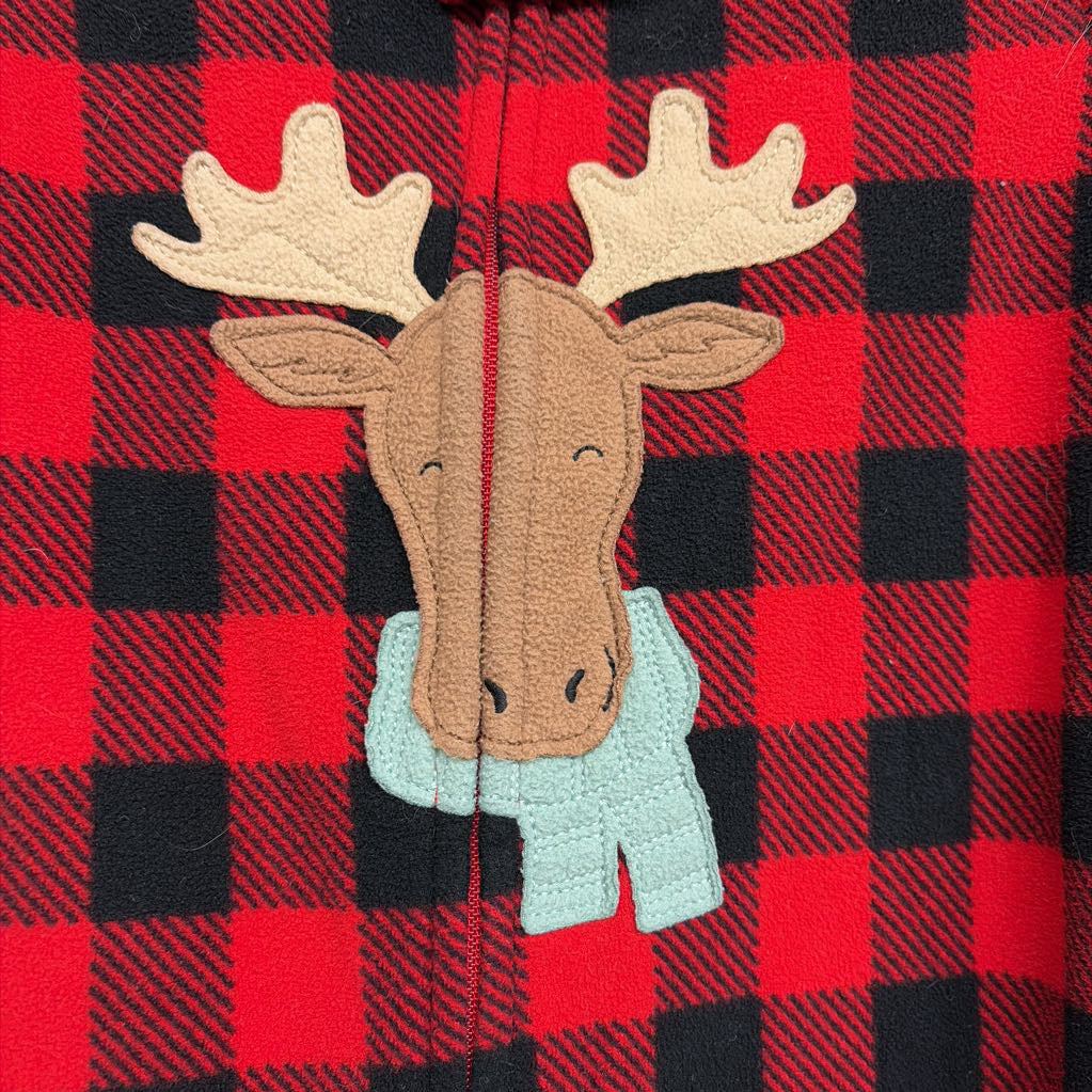 Blanket Sleeper Moose Gingham 2t