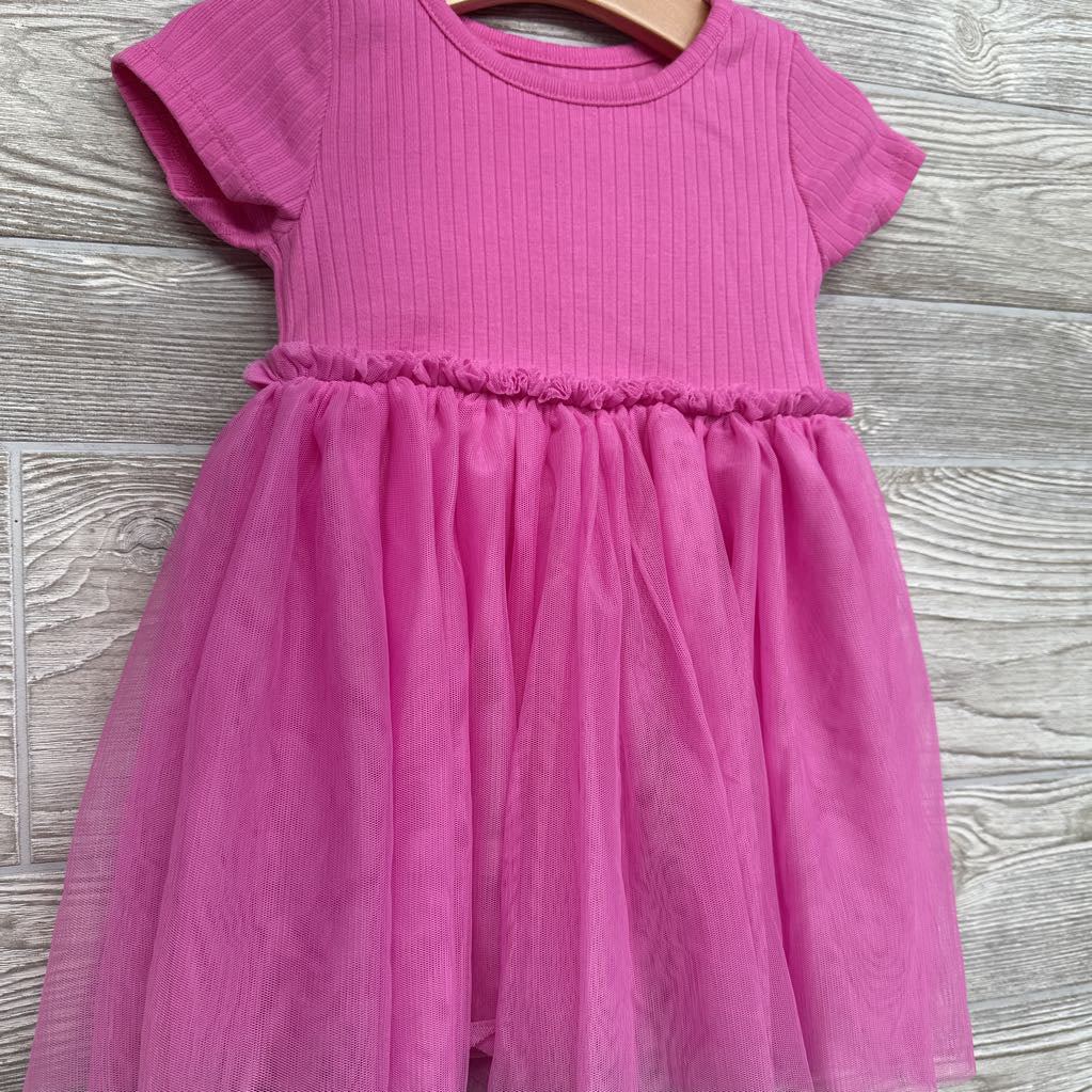 Ribbed & Tulle Dress 2t