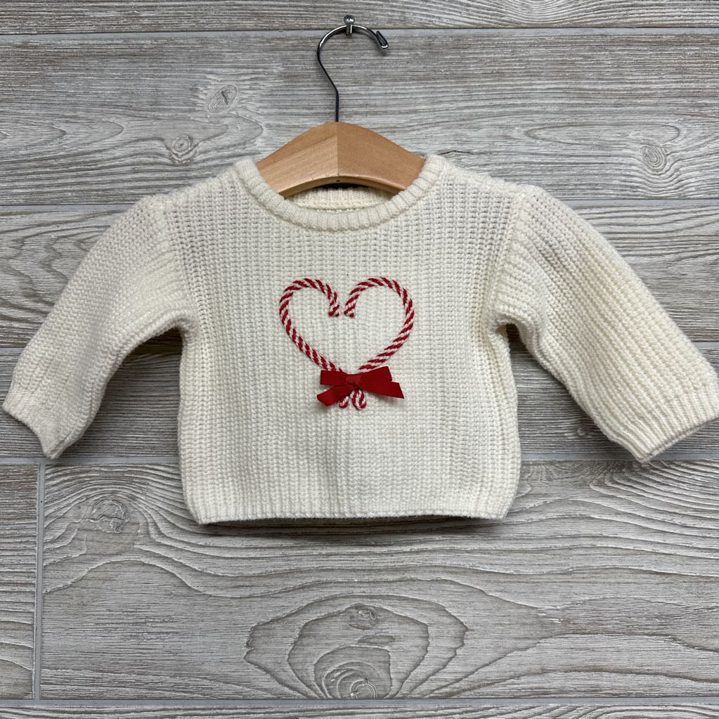 Sweater Candy Cane Heart NB
