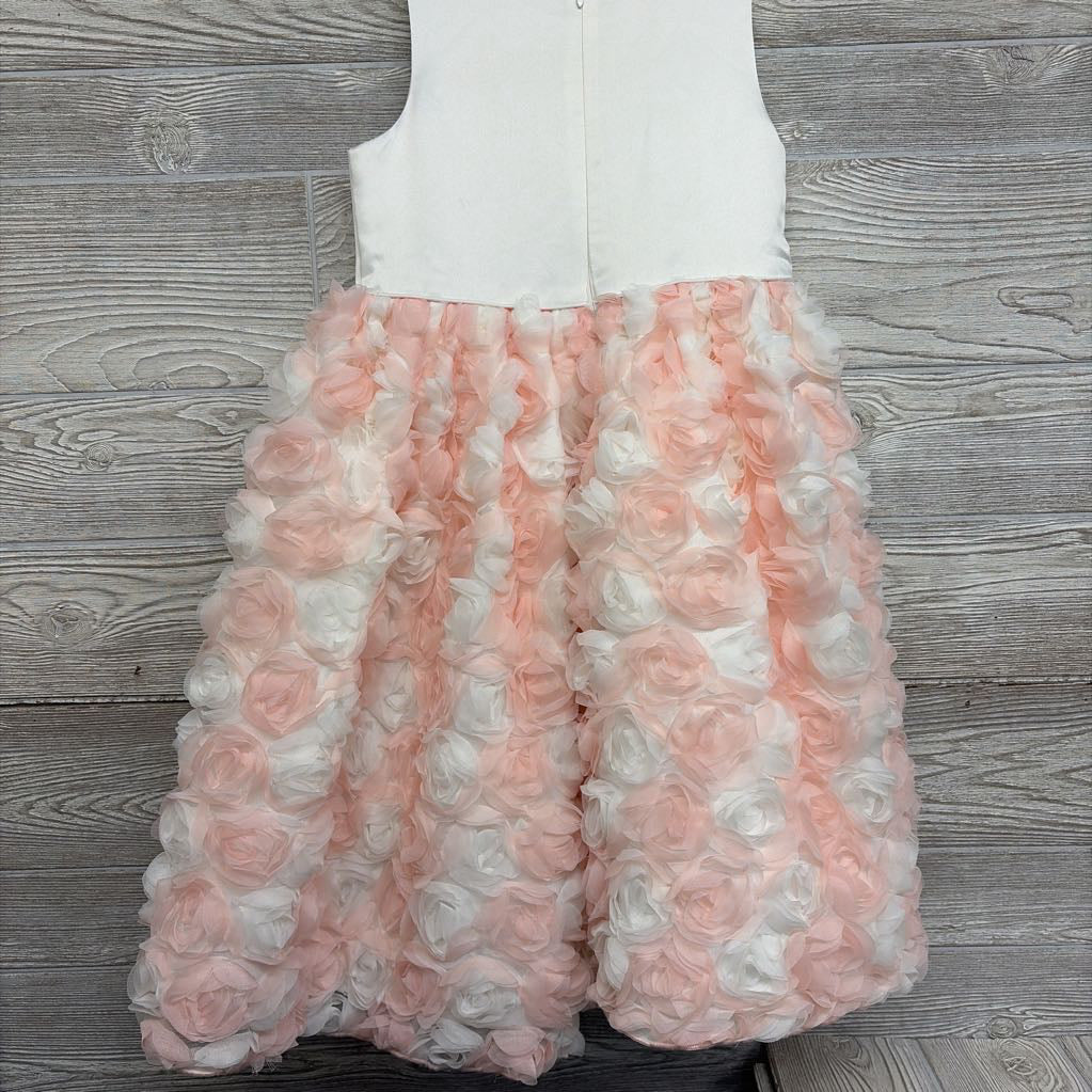 NEW Dress Tulle Flowers & Pearls 8