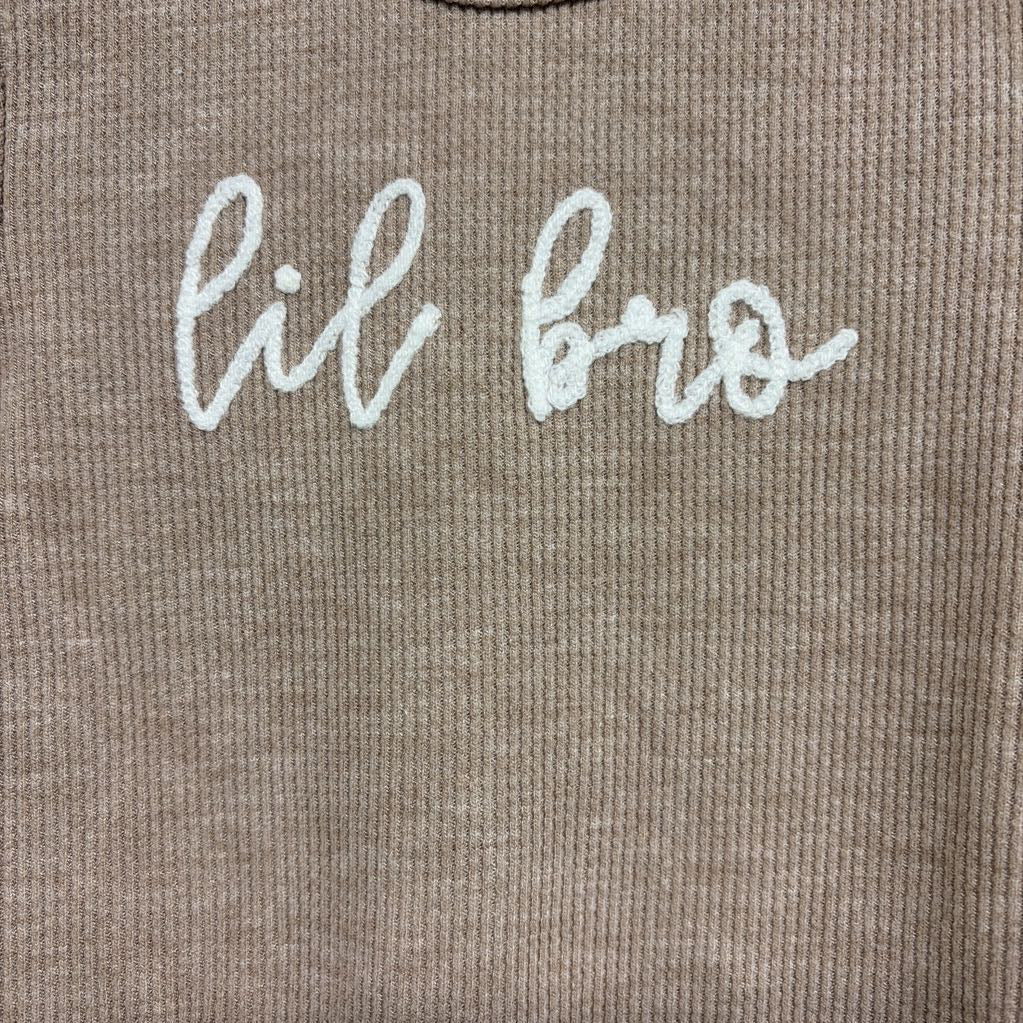 Waffle Knit Outfit Lil Bro 6M