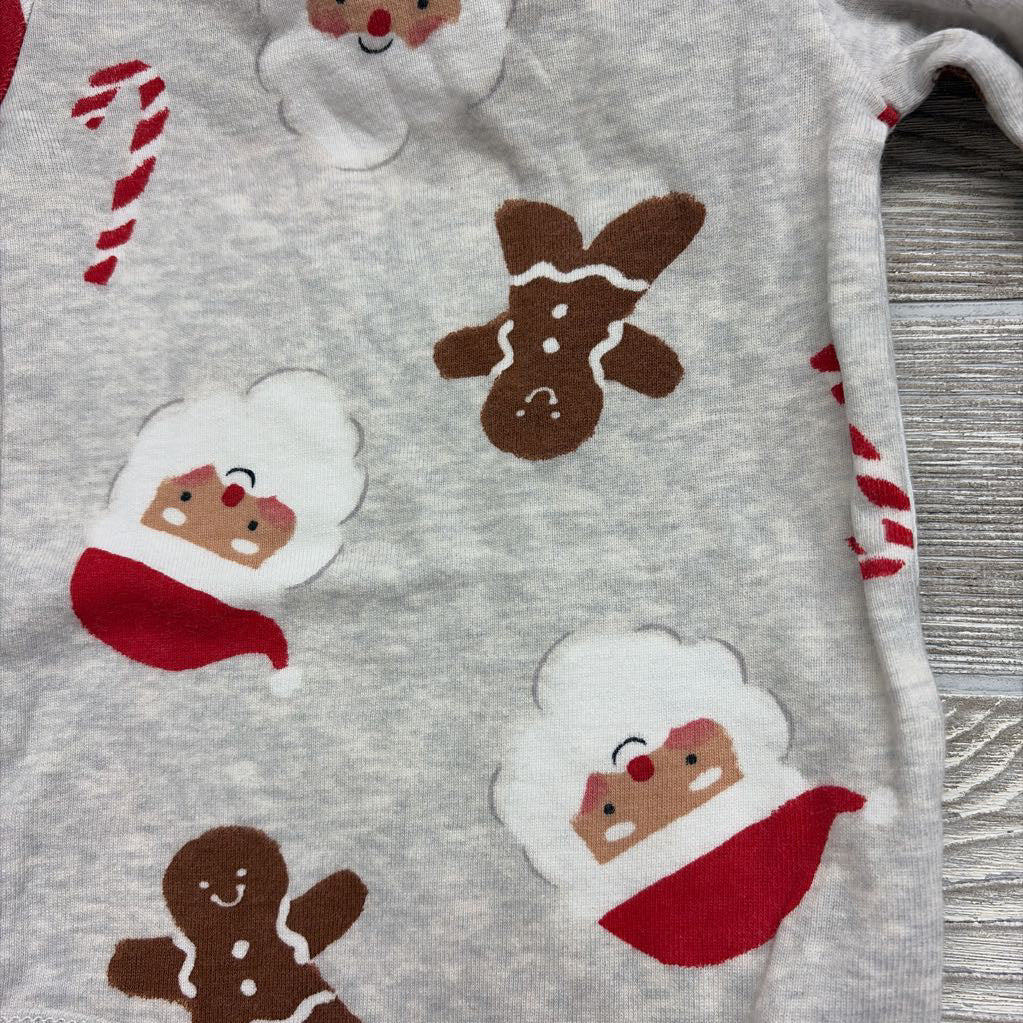 LS Bodysuit Santa & Gingerbread Man 6M