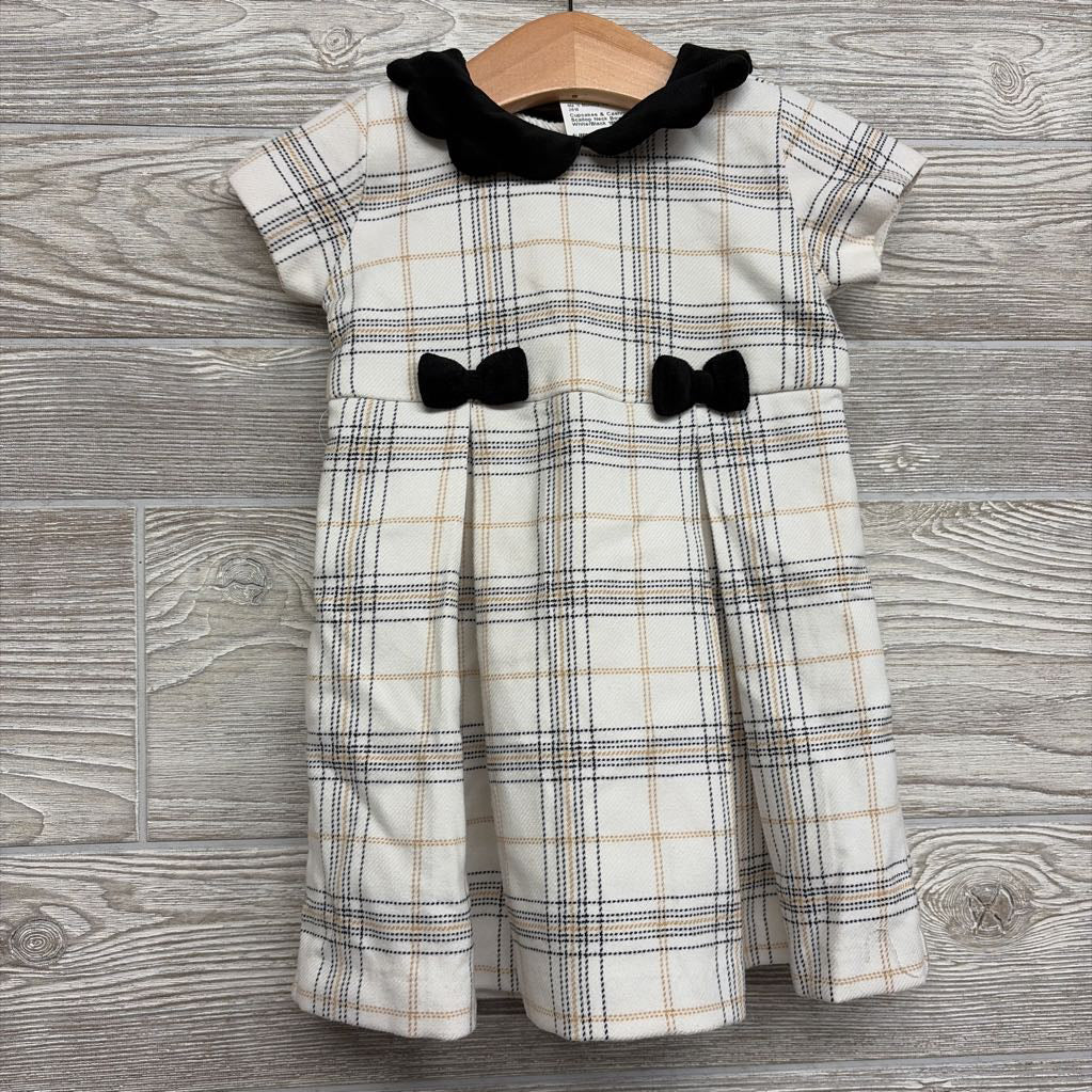 Dress Scallop Neck Bows 18M