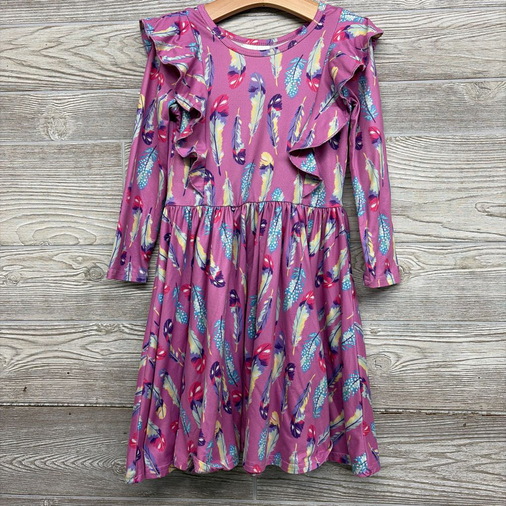 LS Dress Feathers 5-6