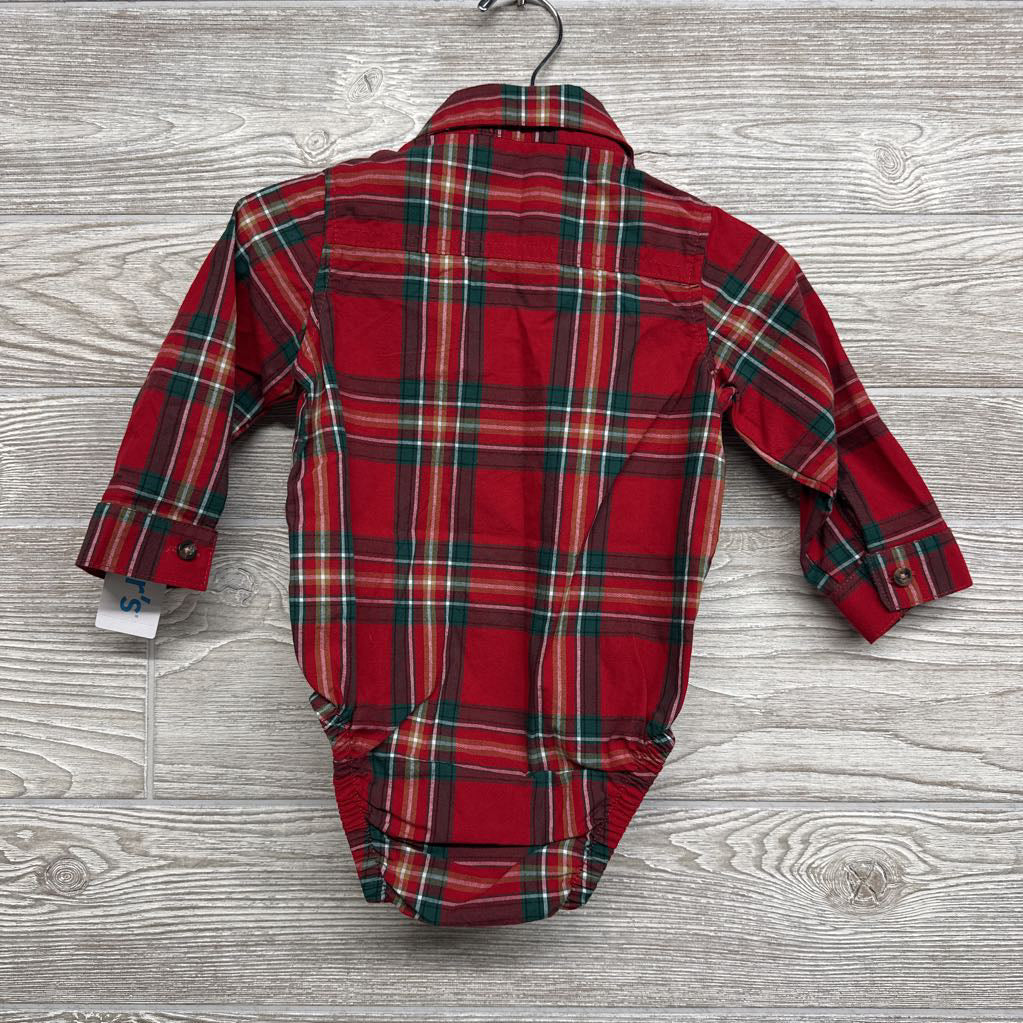 NEW Plaid Button Up Shirt 12M