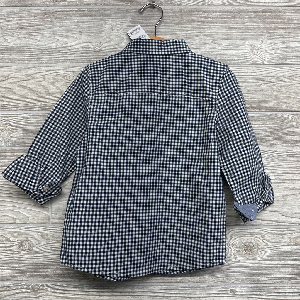 NEW Gingham Button Up Shirt 4t