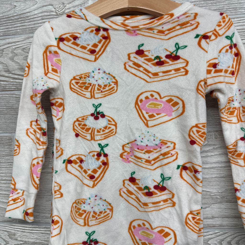 2 Pc Plush Pj Waffles 3t