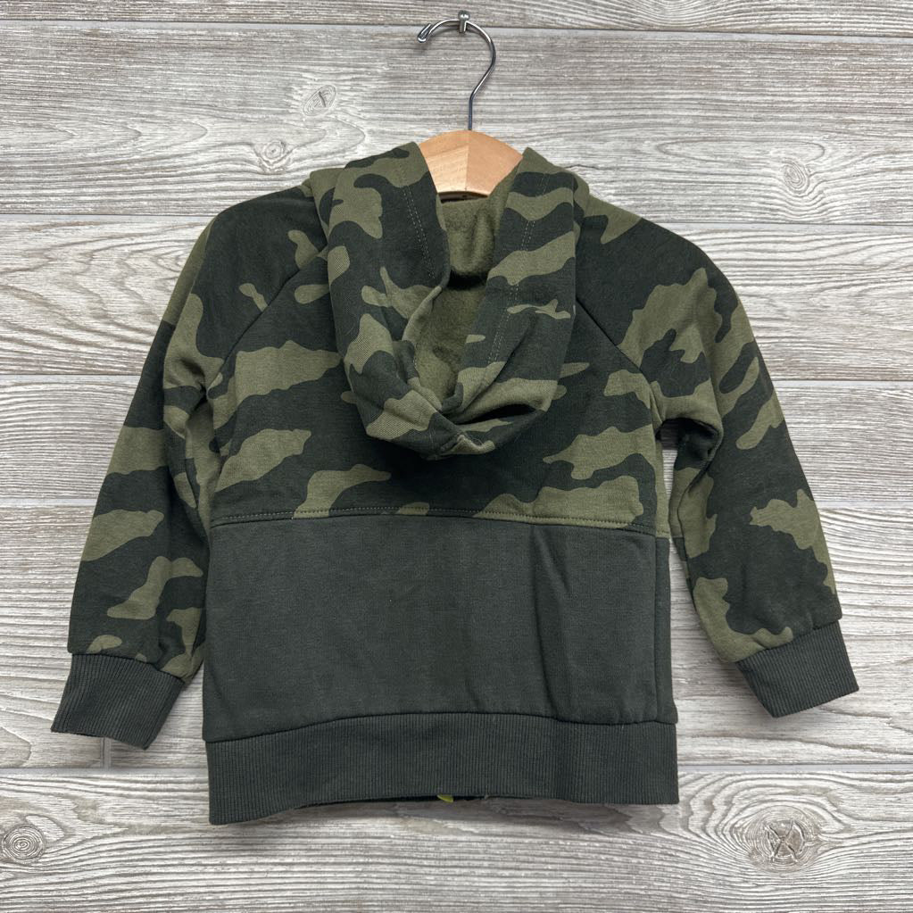 Camo Full Zip Hoodie Logo 18M