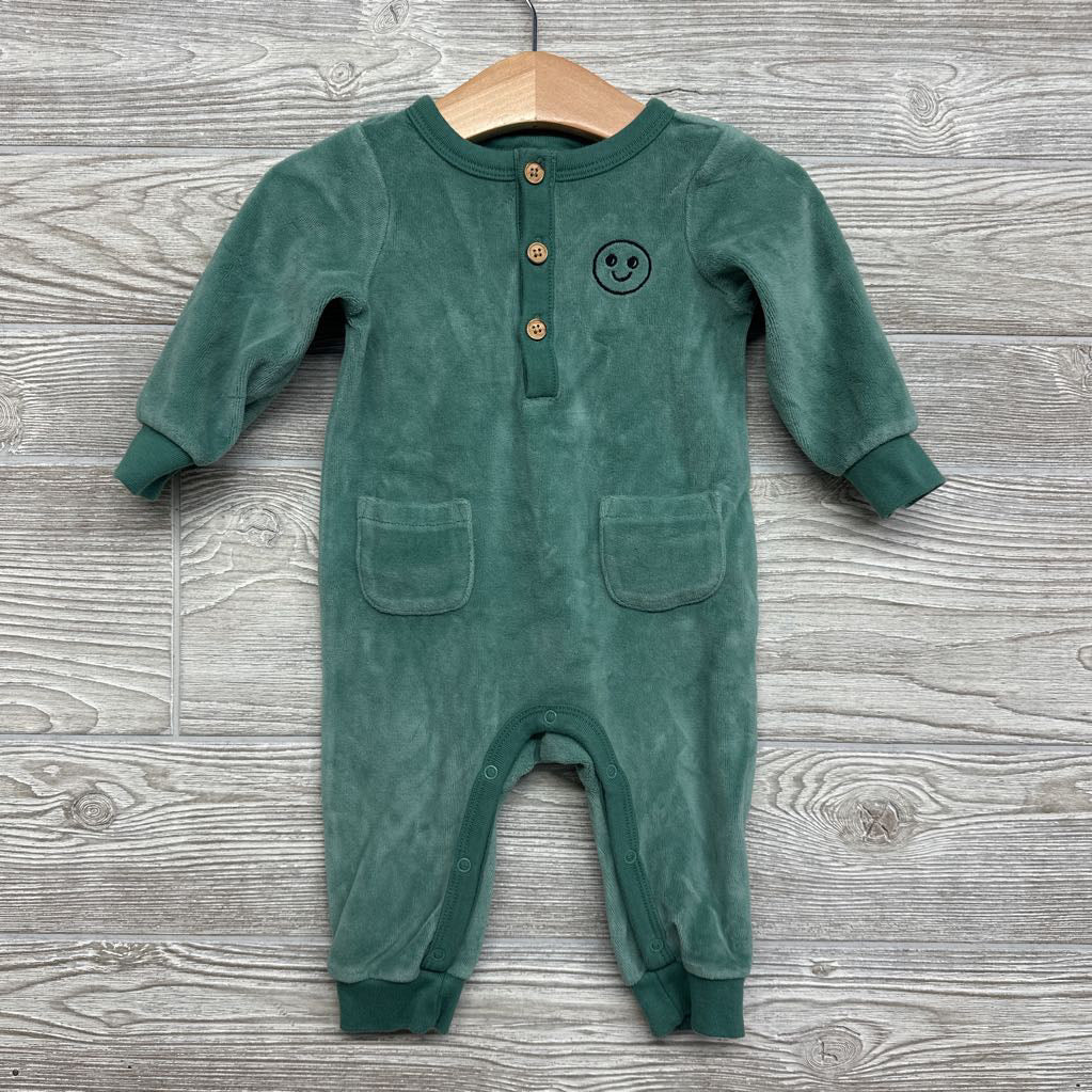 Velour Outfit Smiley Face 6-9M