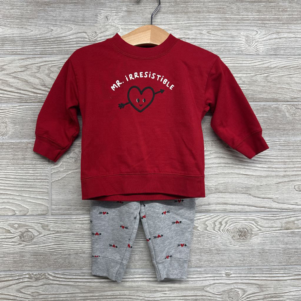 Crewneck Jogger Pants Heart Mr. Irresistible 12M