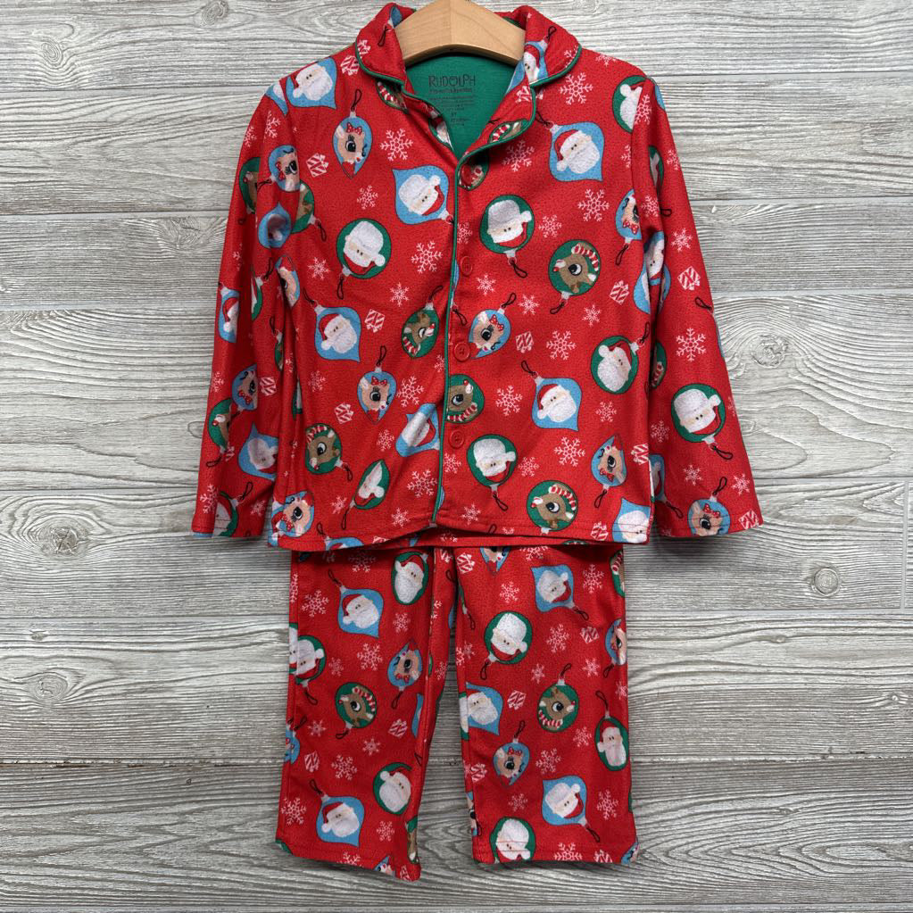 2 Pc Pj Rudolph & Santa 5t