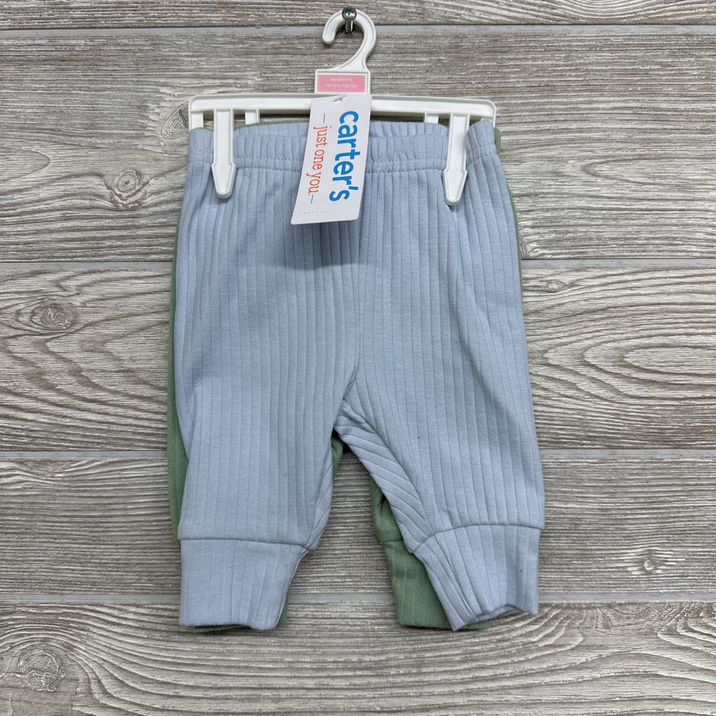 NEW 2 Pk Ribbed Pants NB