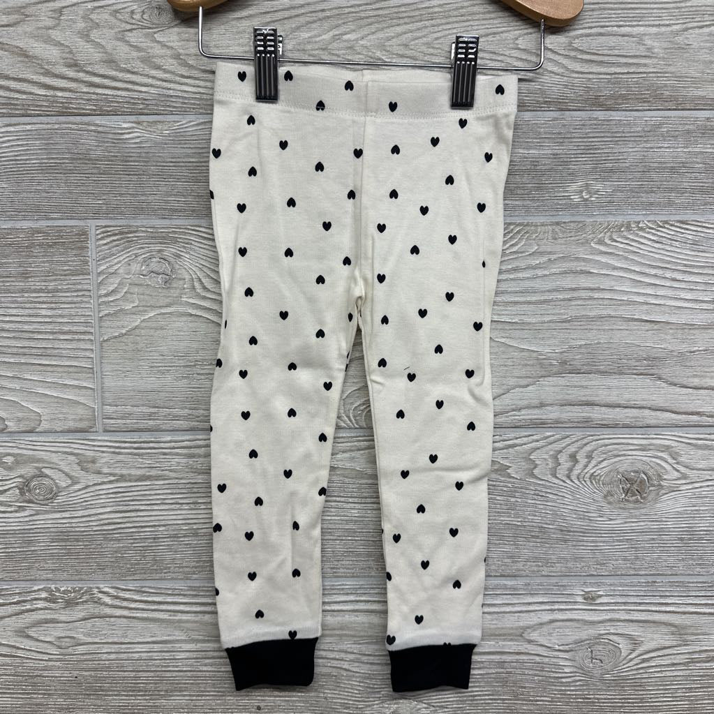 NEW 2 Pc Pj Panda & Hearts 2t