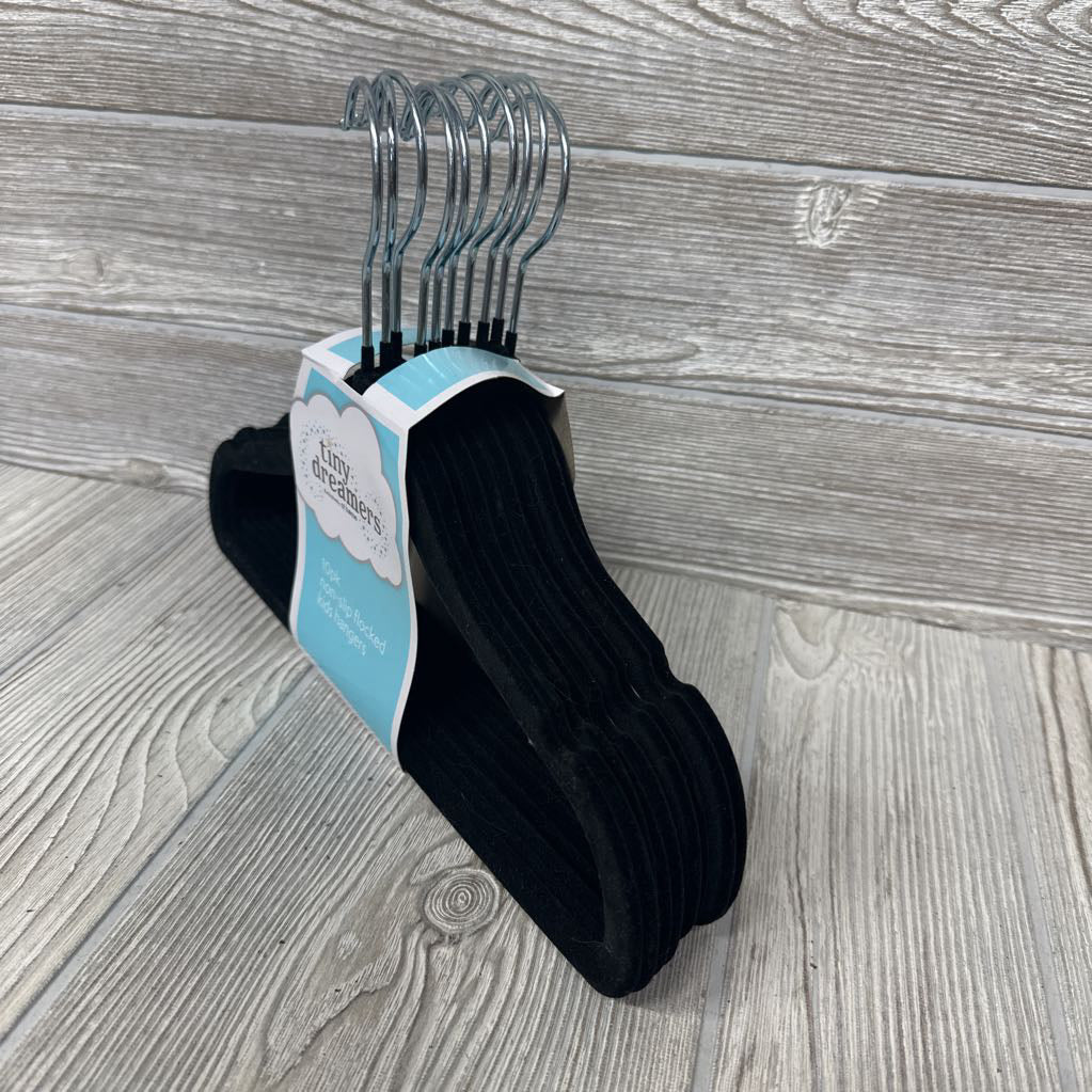 NEW 10 Pk Non Slip Flocked Hangers
