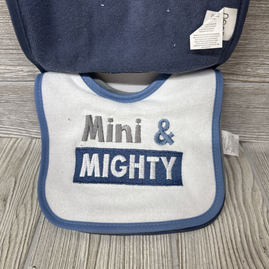 NEW 4 Pk Bibs Bruh Mini & Mighty