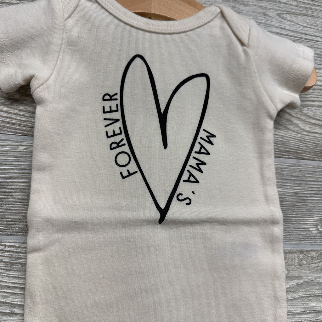 Organic Bodysuit Forever Mama's Heart 3-6M