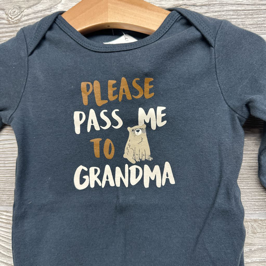 LS Bodysuit Please Pass Me To Grandma 6M
